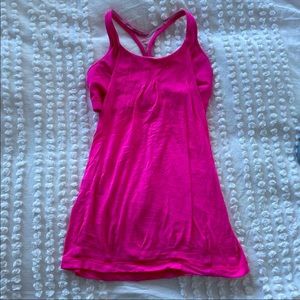 Pink lululemon tank